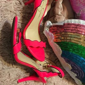 Jessica Simpson strappy heels